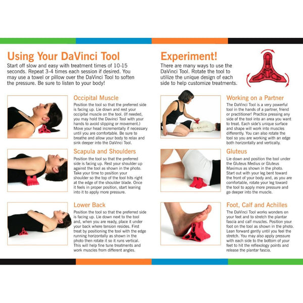 Body Back Company's DaVinci Tool Soft Occipital Muscle Massager - 100% Lifetime Warranty - Quality Made in the USA