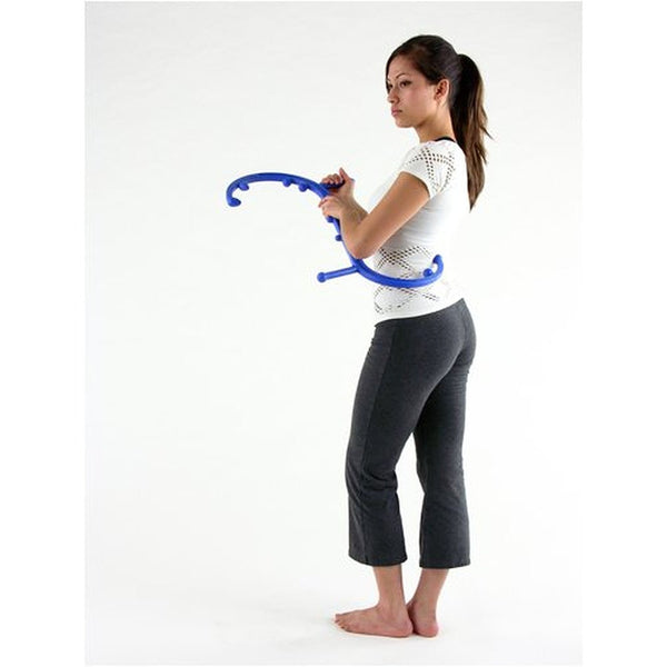 Body Back Company's Self Massage Tool Trio: Body Back Buddy Trigger Point Massage Tool, AccuMassage and Wooden Back Roller Bundle