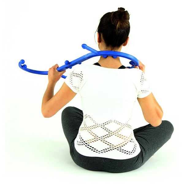 Body Back Company's Self Massage Tool Trio: Body Back Buddy Trigger Point Massage Tool, AccuMassage and Wooden Back Roller Bundle