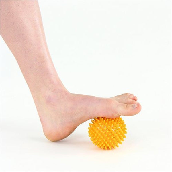Body Back Company's Porcupine Massage Ball Yellow 6-pack with Reflexology Cards