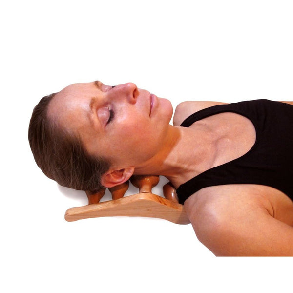 Body Back Company's Wooden Necflex Neck Stretcher and Neck Massager