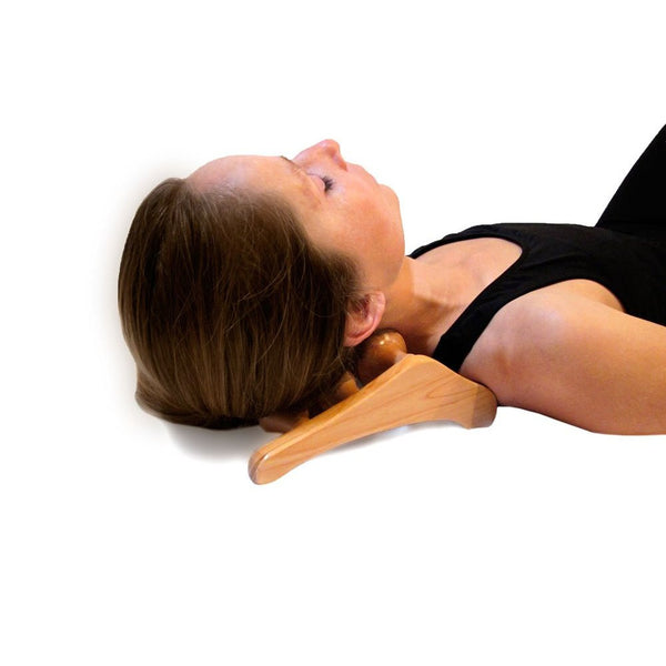 Body Back Company's Wooden Necflex Neck Stretcher and Neck Massager