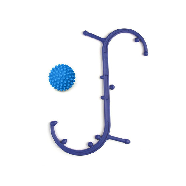 Body Back Company's Body Back Buddy Trigger Point Massage Tool and RhinoPro Massage Ball Blue Bundle