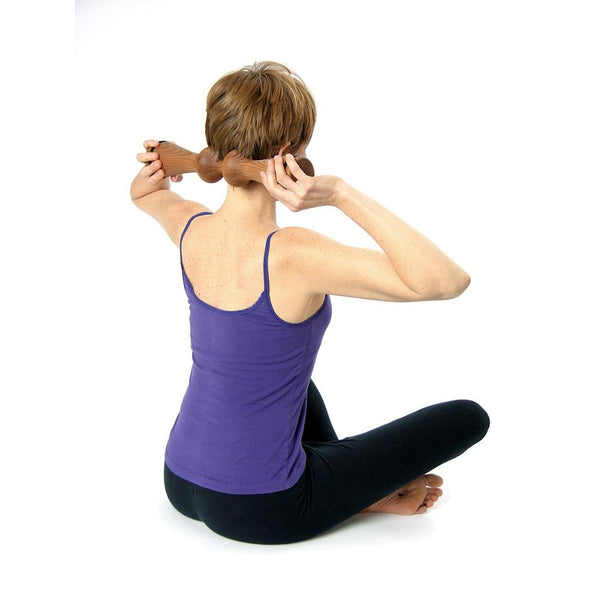 Body Back Company's Body Back Buddy Trigger Point Massage Tool and Wooden Back Roller Bundle