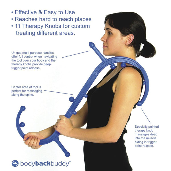 Body Back Company's Body Back Buddy Pro Sport Trigger Point Massage Tool & 2Roll Foam Massage Roller Bundle